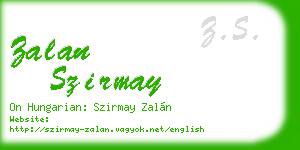 zalan szirmay business card
